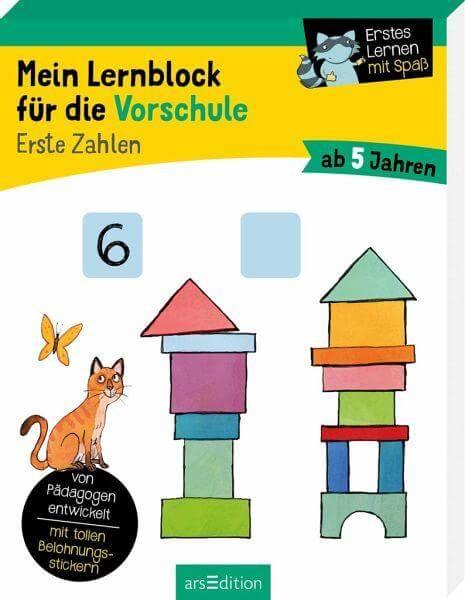 Mein Lernblock für die Vorschule - erste Zahlen ars edition