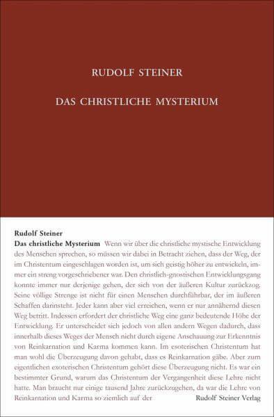 Das christliche Mysterium Rudolf Steiner Verlag