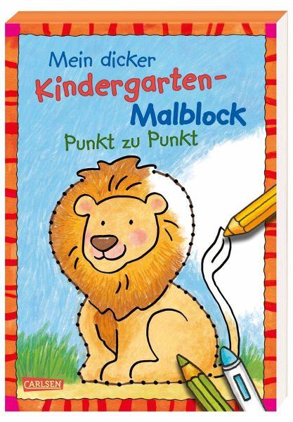 Mein dicker Kindergarten-Malblock - Punkt zu Punkt - 9783551191632 kunstundspiel 