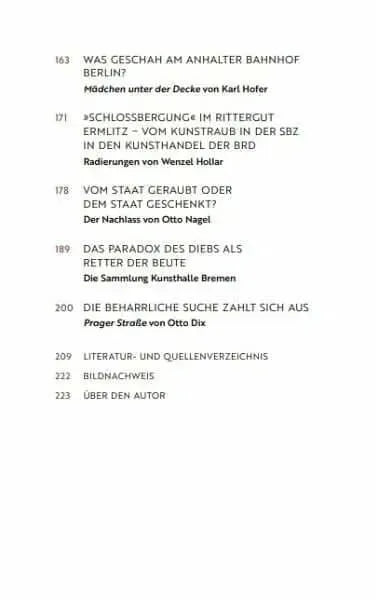 Raubkunst - Kunstraub be.bra verlag