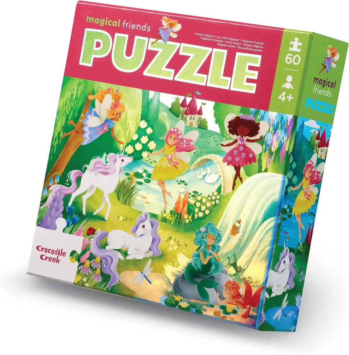 Bodenpuzzle Magische Freunde mit holografischer Folie – 60 Teile