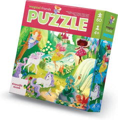 Bodenpuzzle Magische Freunde mit holografischer Folie – 60 Teile