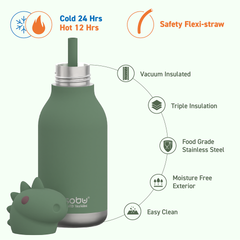 Trinkflasche Delfin 460ml Thermo