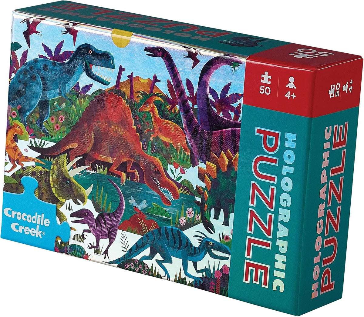 Holografisches Puzzle - Dinos 50 Teile