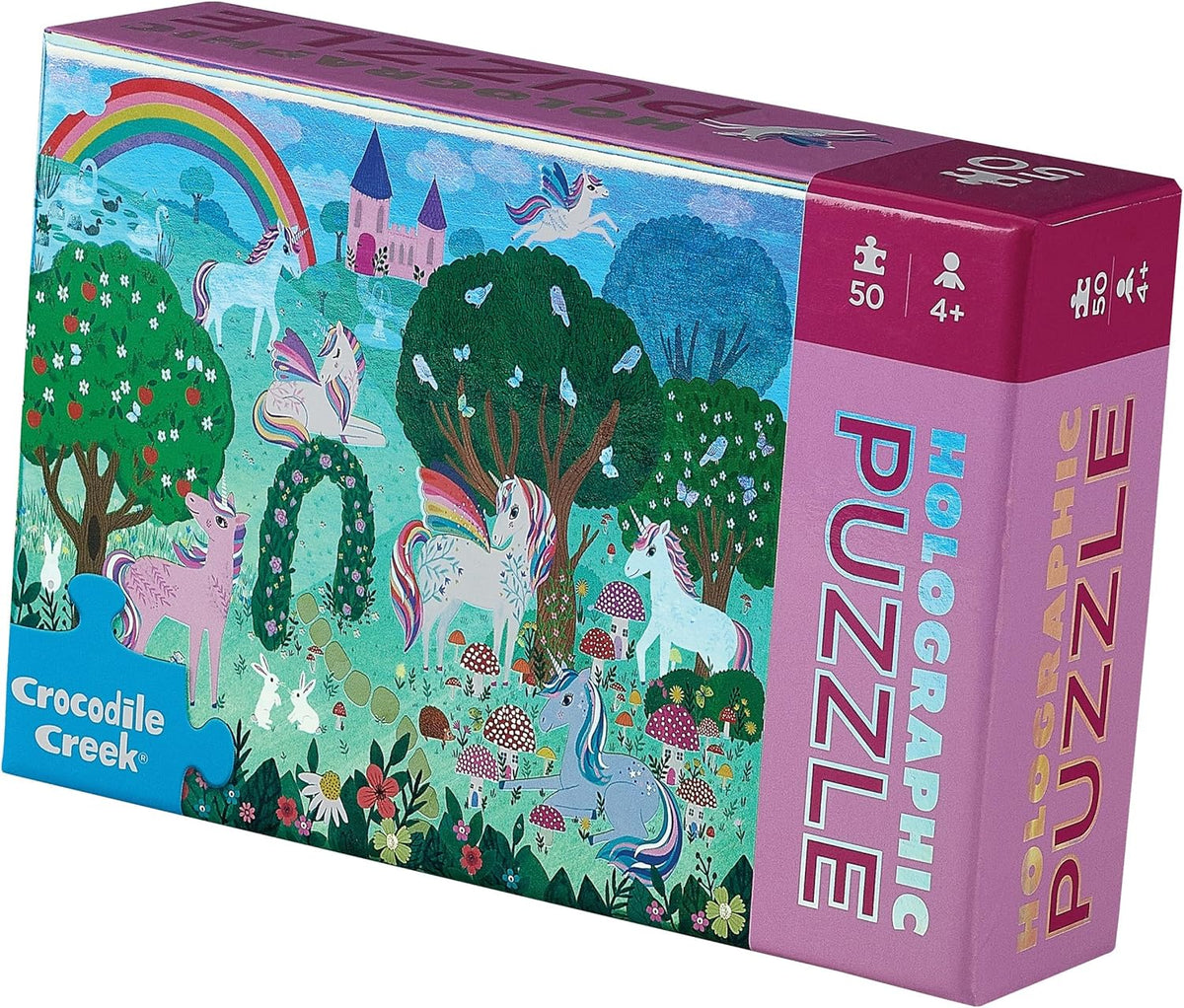 Holografisches Puzzle - Einhorn 50 Teile