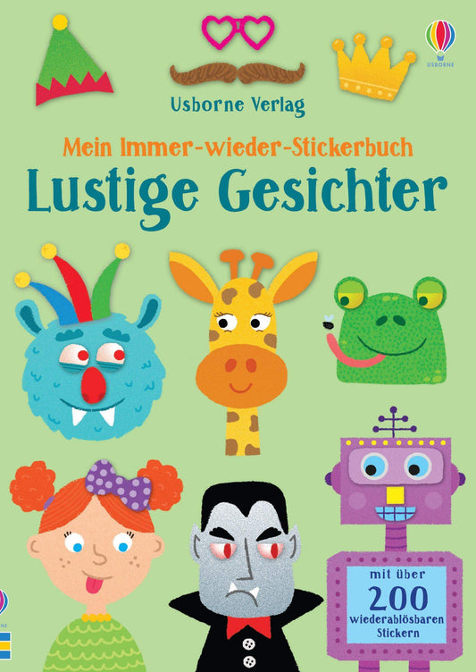 Mein Immer-wieder-Stickerbuch - Lustige Gesichter Usborne Verlag