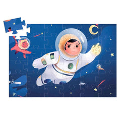 Puzzle 36 Teile - Astronaut auf dem Mond Djeco