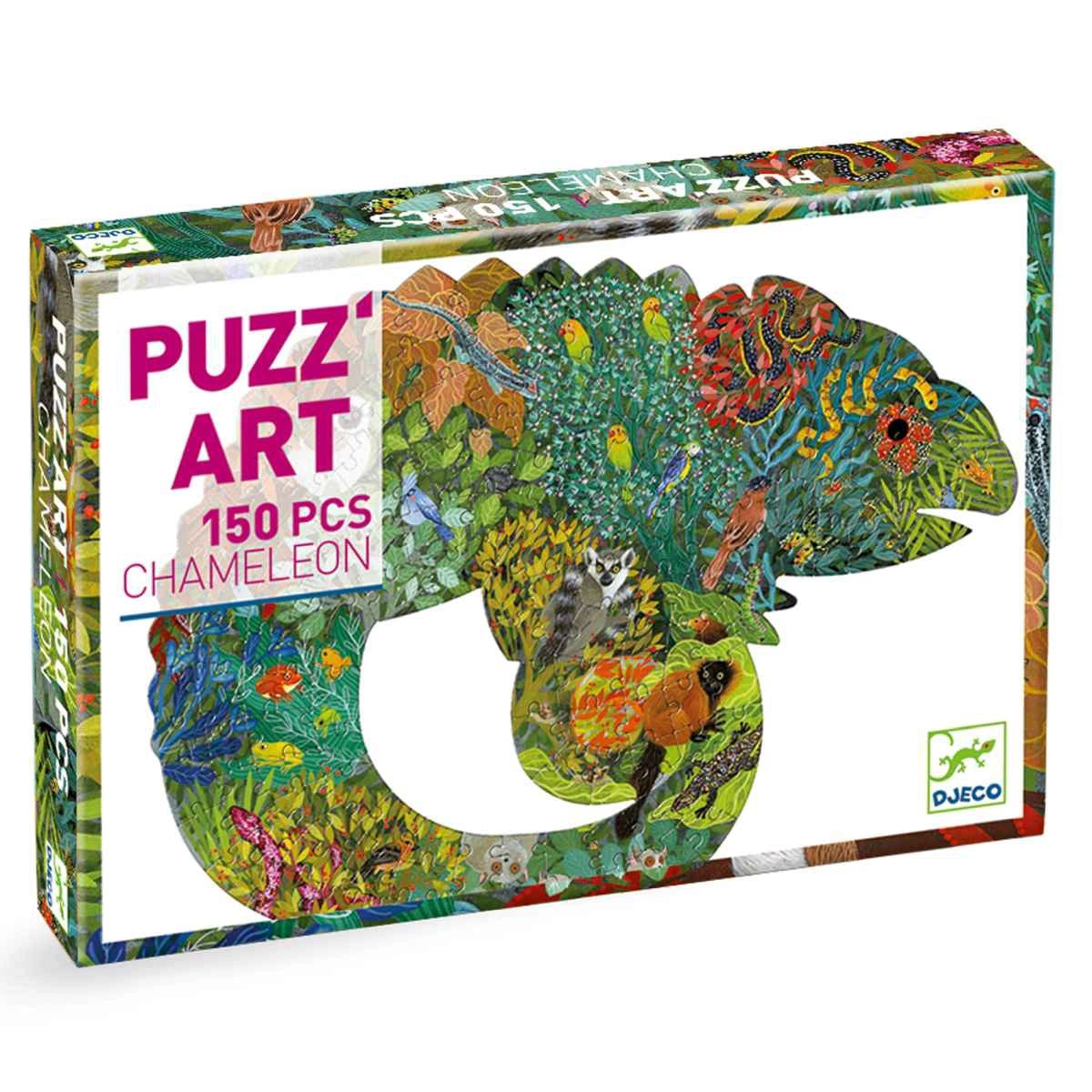 Puzzle 150 Teile - Art Chamäleon