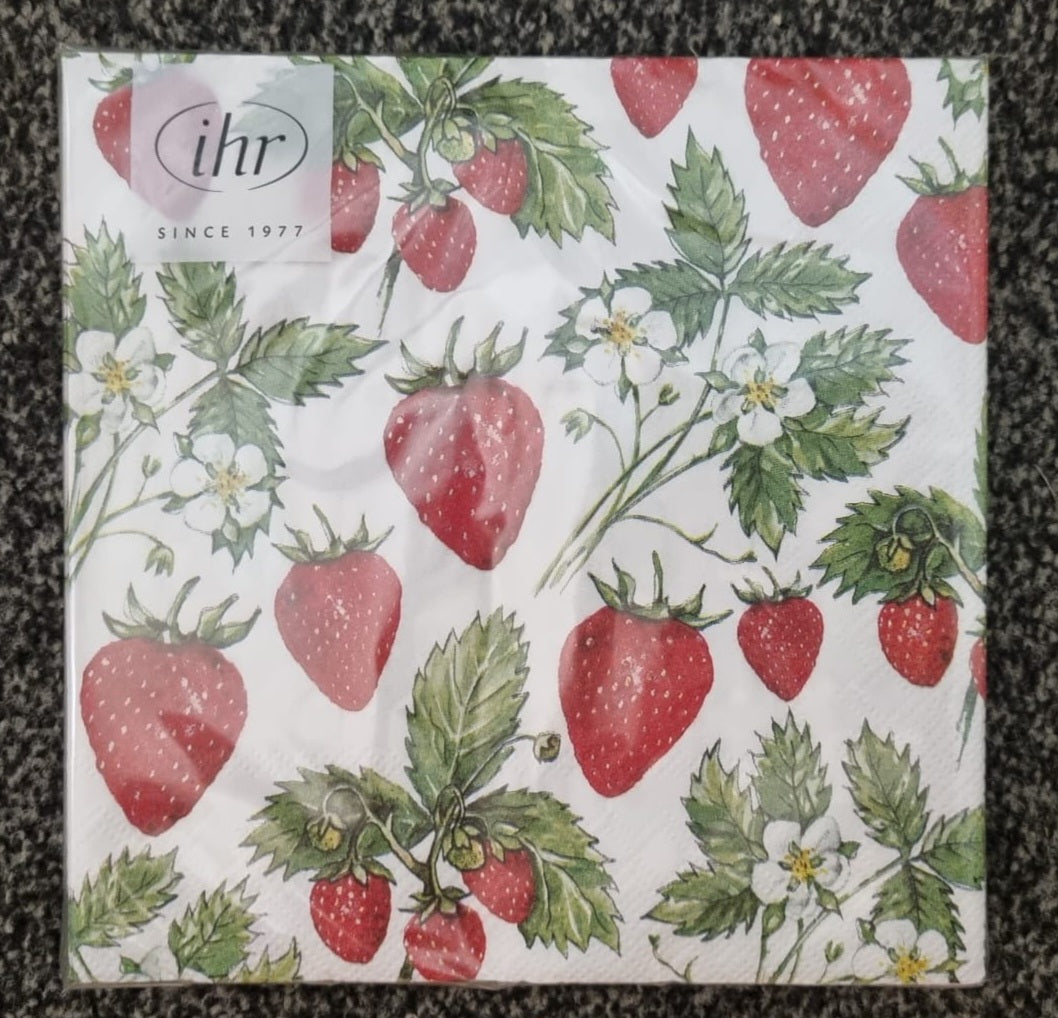 Servietten - Delicious Strawberries