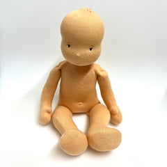 Puppe Baby 35cm - Mädchen mit Zöpfchen - Andrea Rath
