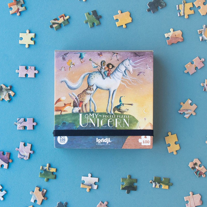 Puzzle 100 Teile - Pocket Unicorn