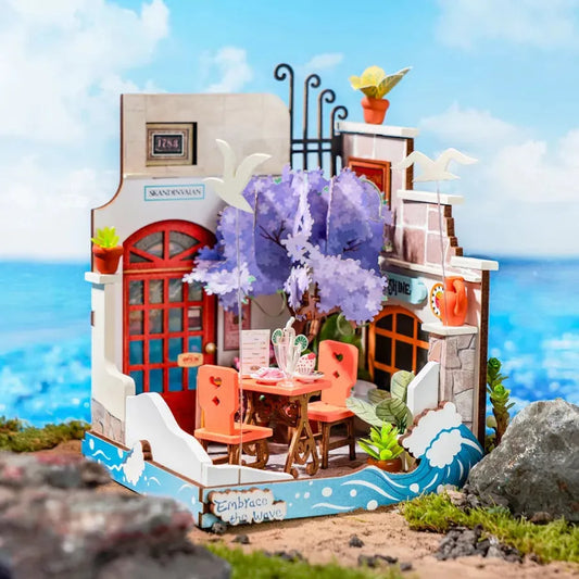 DIY Miniature House Sea Holiday Restaurant DS039