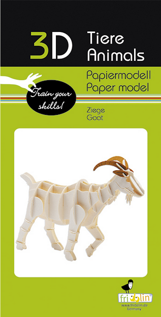 3D Ziege Papiermodell