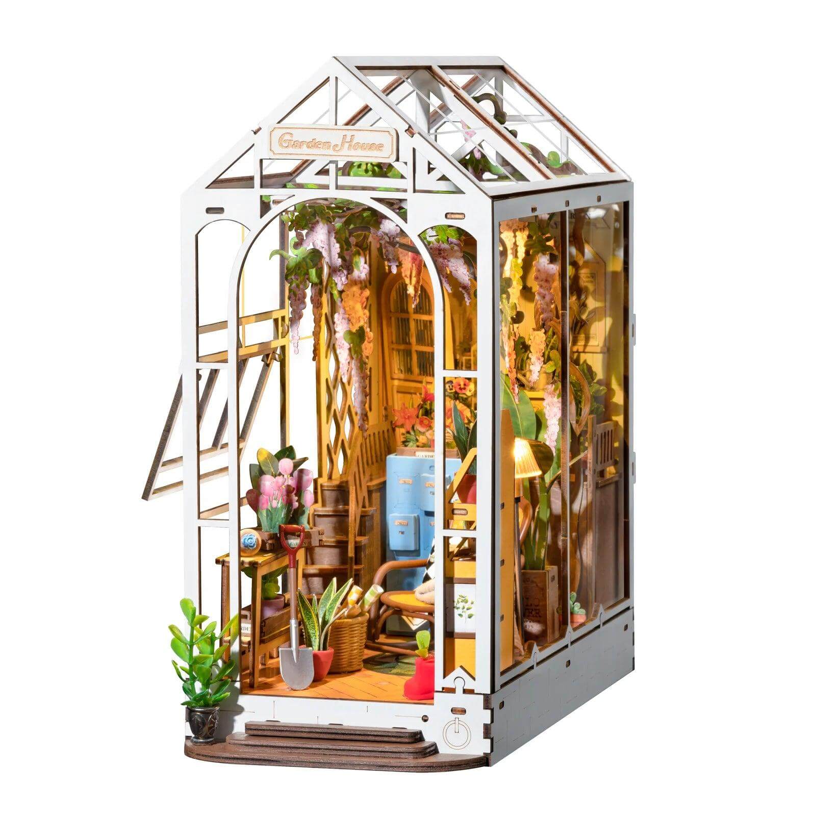DIY Buchstütze - Book Nook Garden House Robotime