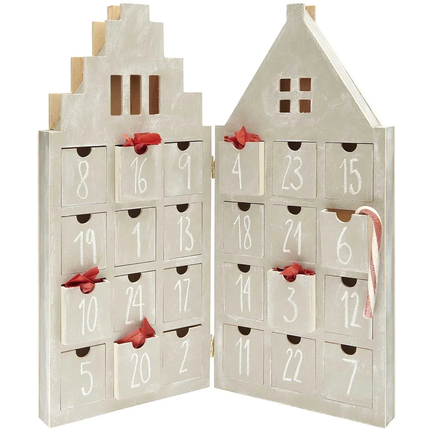Adventskalender Haus aus Holz 45 Teile - Rico