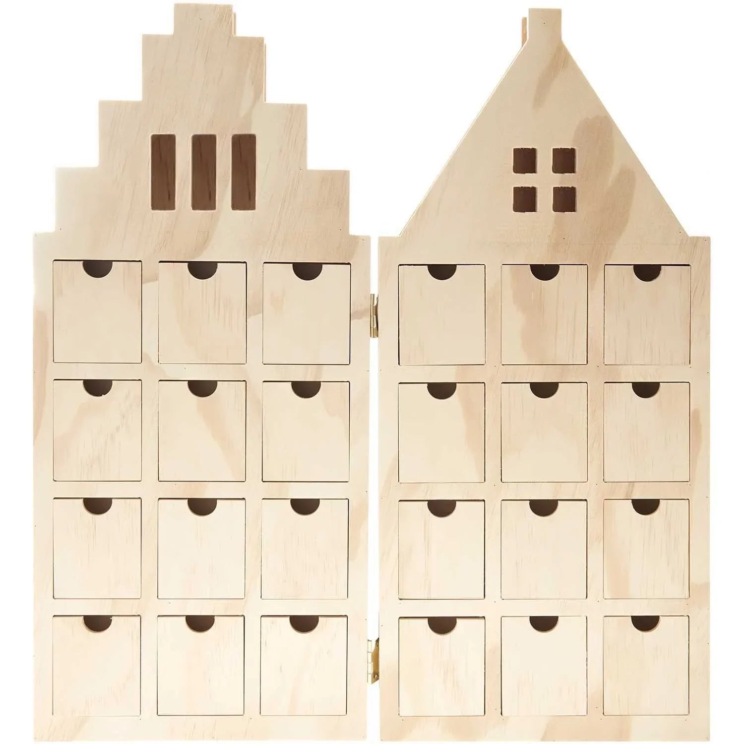 Adventskalender Haus aus Holz 45 Teile - Rico