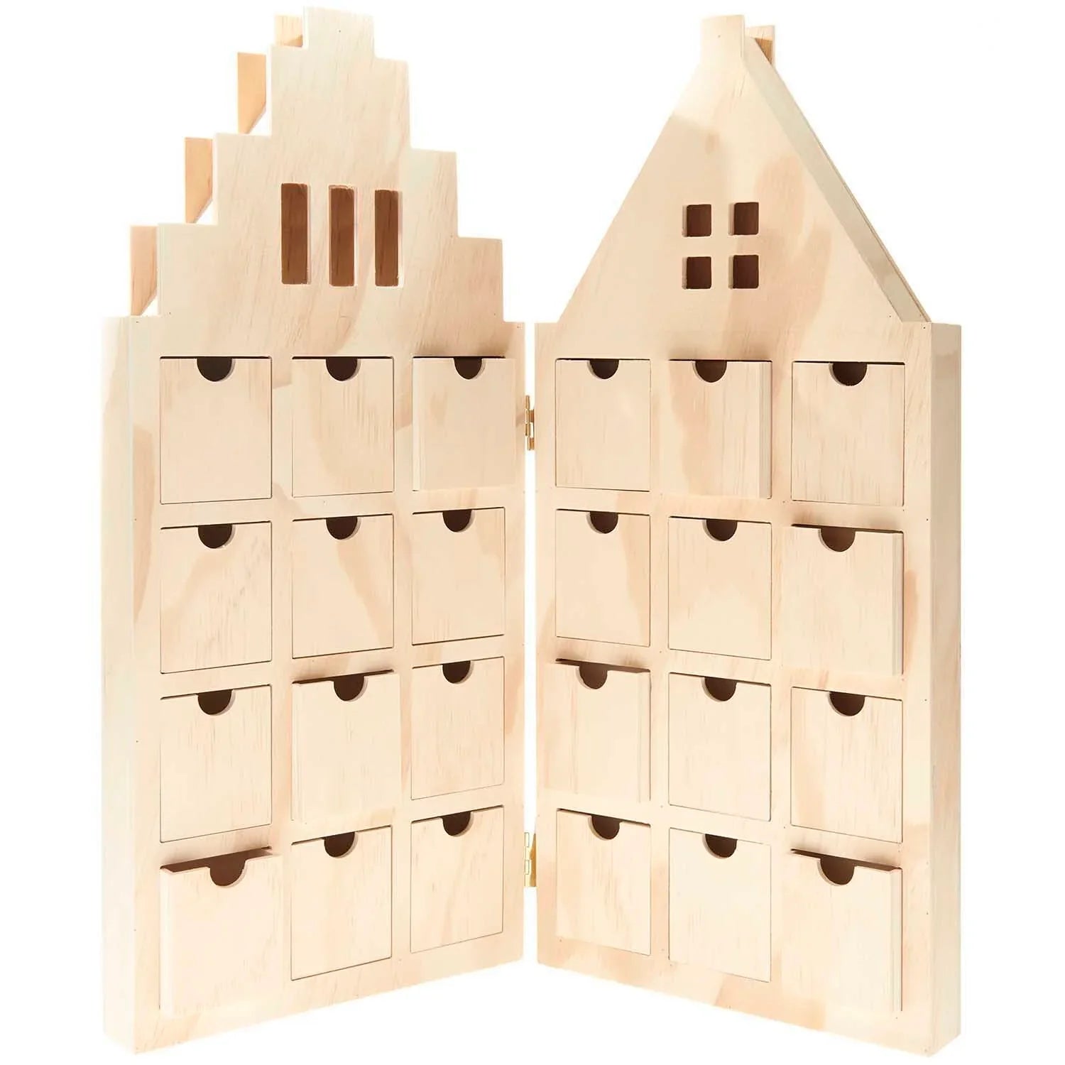 Adventskalender Haus aus Holz 45 Teile - Rico