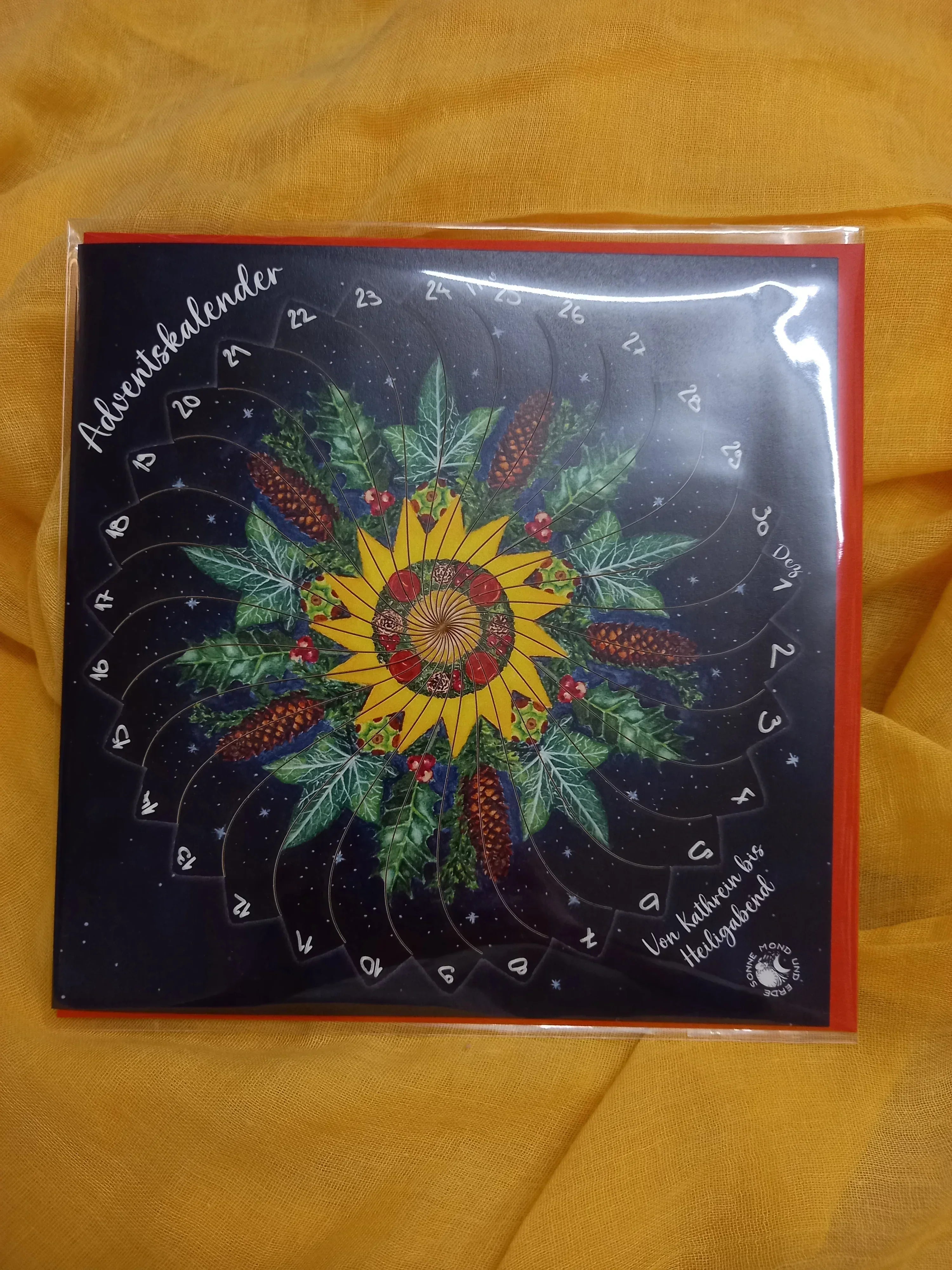 Adventskalender - quadr. Postkarte - 91414656 Sonne Mond und Erde Verlag