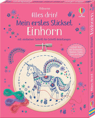 Alles drin! Mein erstes Stickset - Einhorn - mit einfachen Schritt-für-Schritt-Anleitungen Usborne Verlag