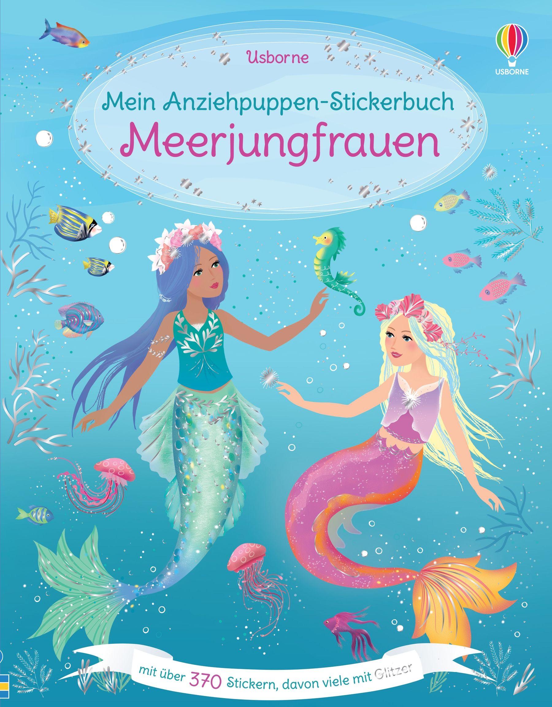 Anziehpuppen-Stickerbuch: Meerjungfrauen Kartoniert. - www. kunstundspiel .de 978-1-78941-441-7