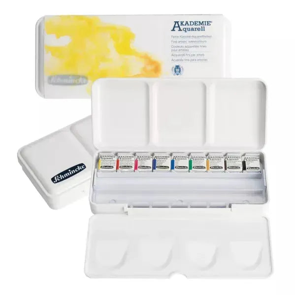 Aquarellkasten Akademie - 9x 1/2 Näpfchen - 75790 Schmincke