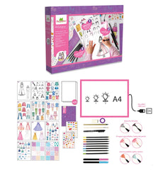 Styling-Workshop mit beleuchtetem Tablet Bastelset