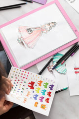 Styling-Workshop mit beleuchtetem Tablet Bastelset