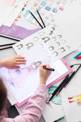 Styling-Workshop mit beleuchtetem Tablet Bastelset