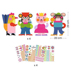 Ausmalbilder Glitzer Djeco