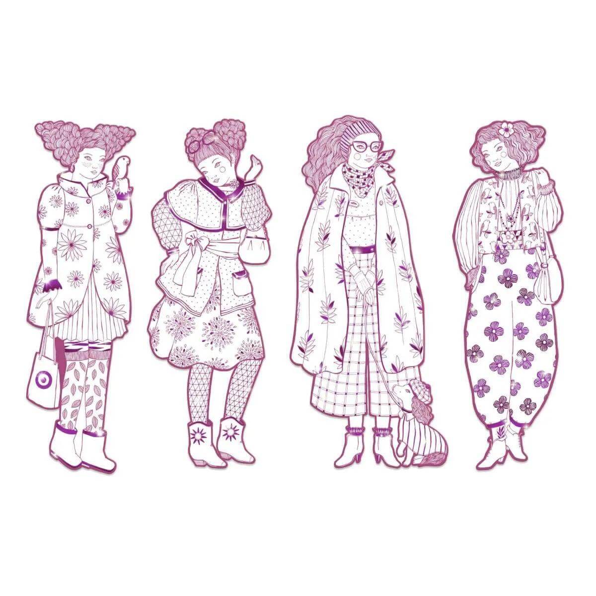 Ausmalbilder - Rosemary (pink) Djeco