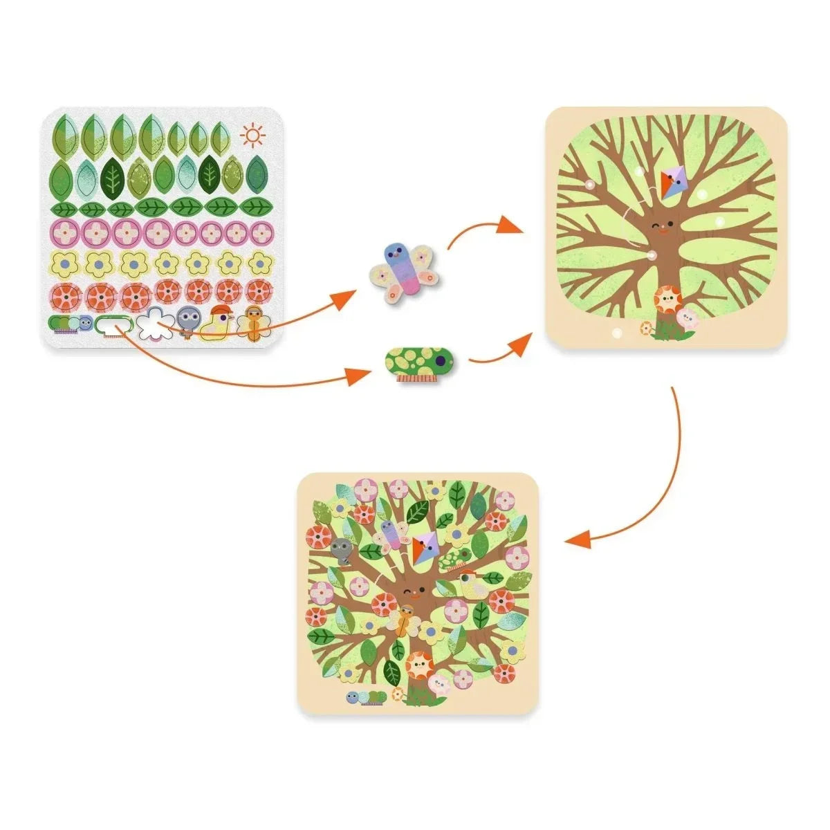 Bastelpackung 3-6 - Jahreszeiten - Djeco