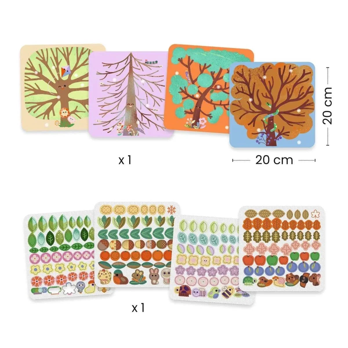 Bastelpackung 3-6 - Jahreszeiten - Djeco