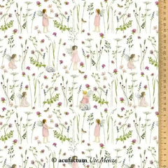Baumwollstoff Elfengarten rosa Acufactum
