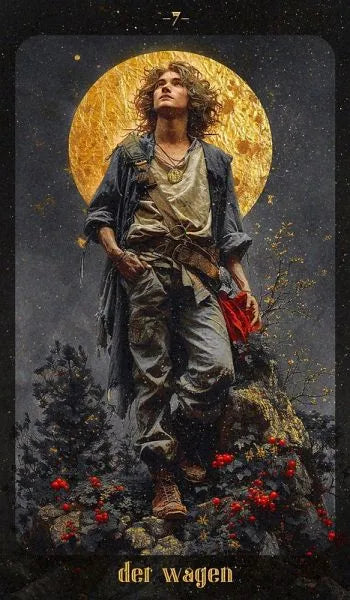 Bernsteinmond Tarot - 78 Tarotkarten und 80-seitiges Booklet - 4250375102564 Königsfurt Urania