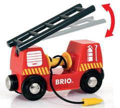 BRIO Feuerwehr-Leiterfahrzeug mit Licht und Sound Brio