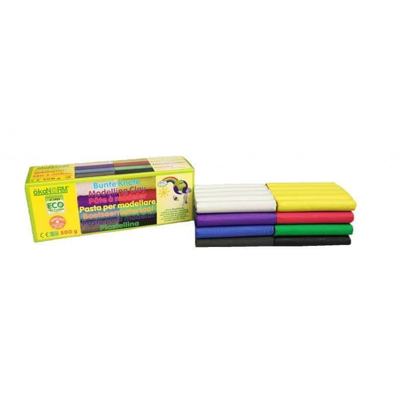 Bunte Knete 8 Farben Ökonorm