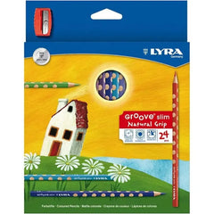 Buntstifte - Groove slim natural grip 24 Stück - L2821240 LYRA