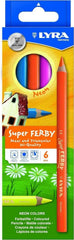 Buntstifte - Super Ferby neon 6 Stück LYRA