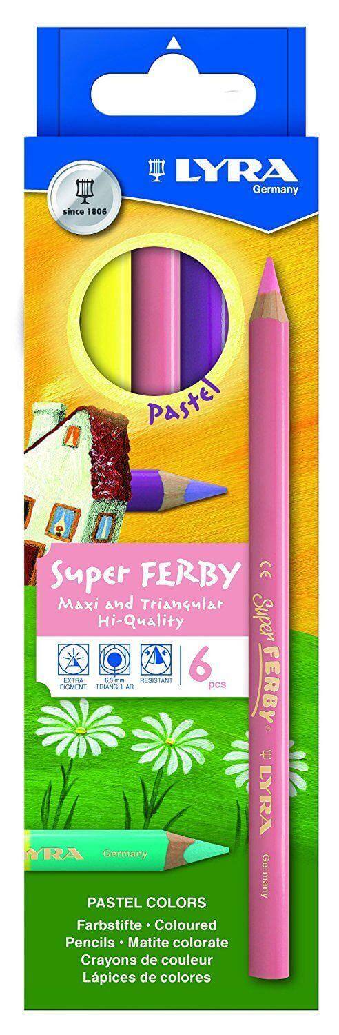 Buntstifte - Super Ferby pastel 6 Stück LYRA