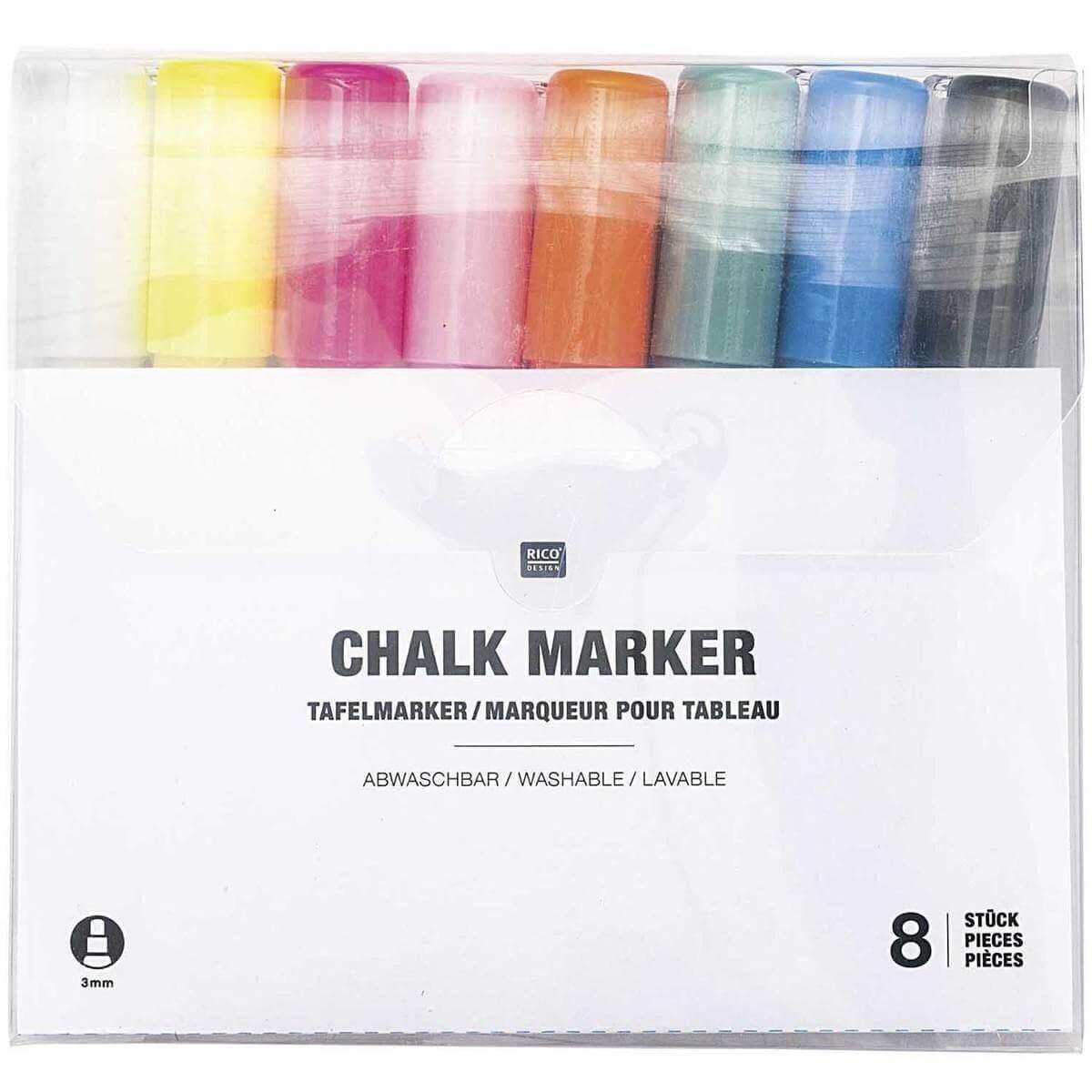 Chalk-Marker 8Stk. - Tafelmarker Rico