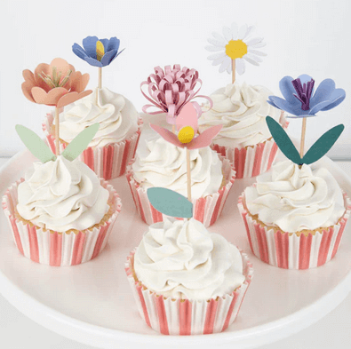 Cupcake Kit Blumen Garten Meri Meri