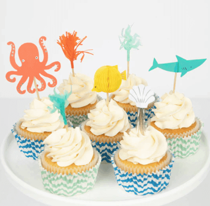 Cupcake Kit Octopus & Shark Meri Meri