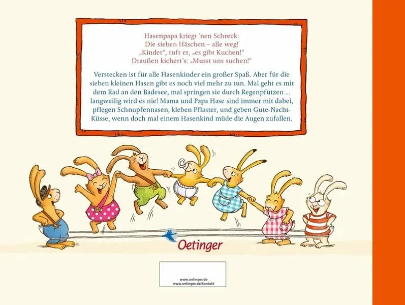 Das große Buch von den sieben kleinen Hasen - 9783751206730 Oetinger Verlag