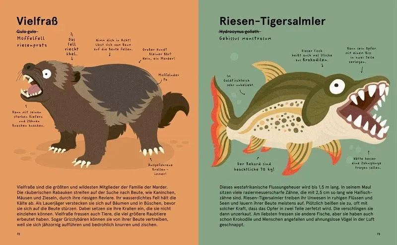 Das Lexikon gruseliger Tiere - 9783551254375 Carlsen Verlag