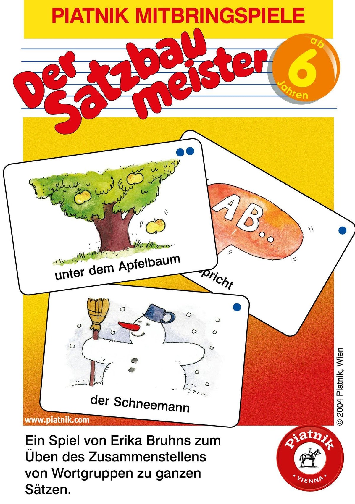 Der Satzbaumeister - Lernspiel - www. kunstundspiel .de 7035