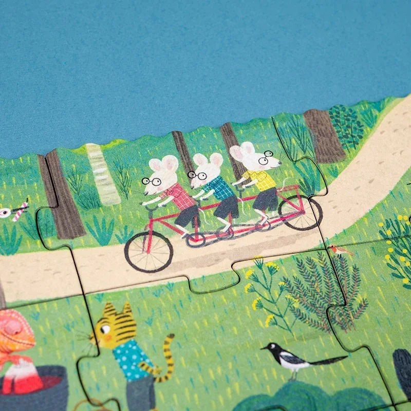 Detektiv-Puzzle Geburtstagskuchen-Rätsel 100 Teile - pz2674u Londji