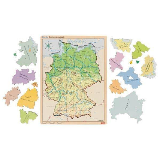 Schichtenpuzzle Deutschland - in 3 Schichten Goki