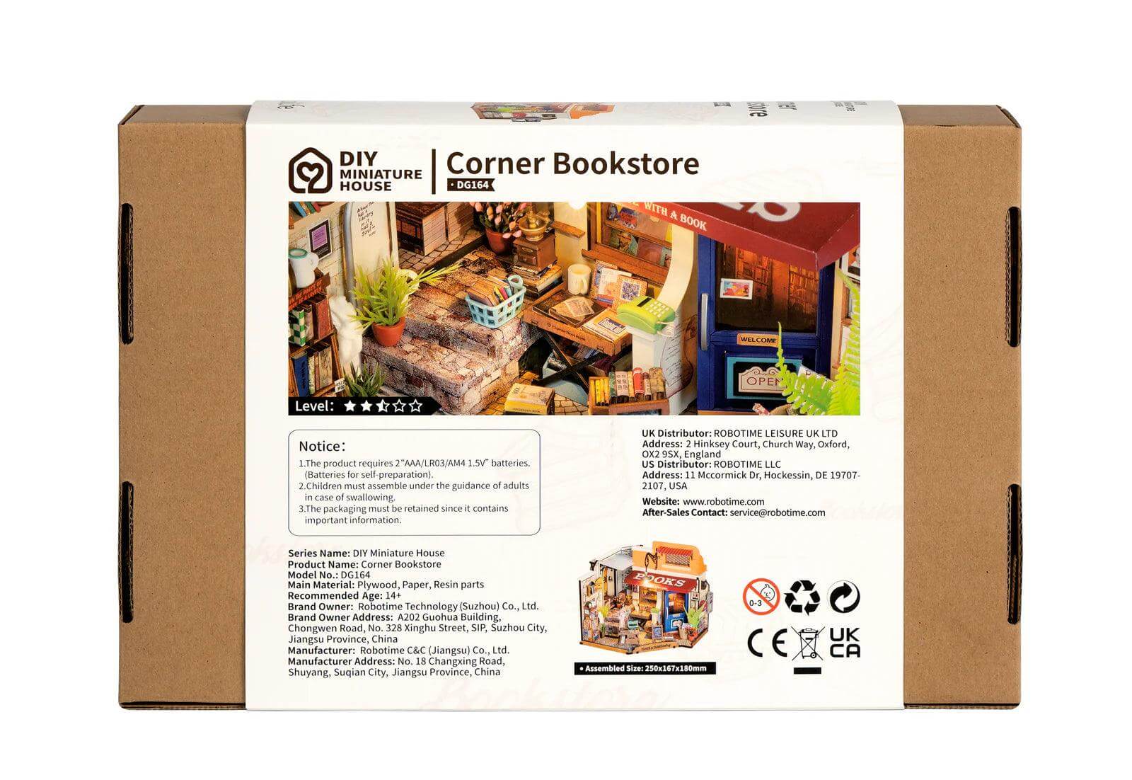 DIY Corner Bookstore Robotime