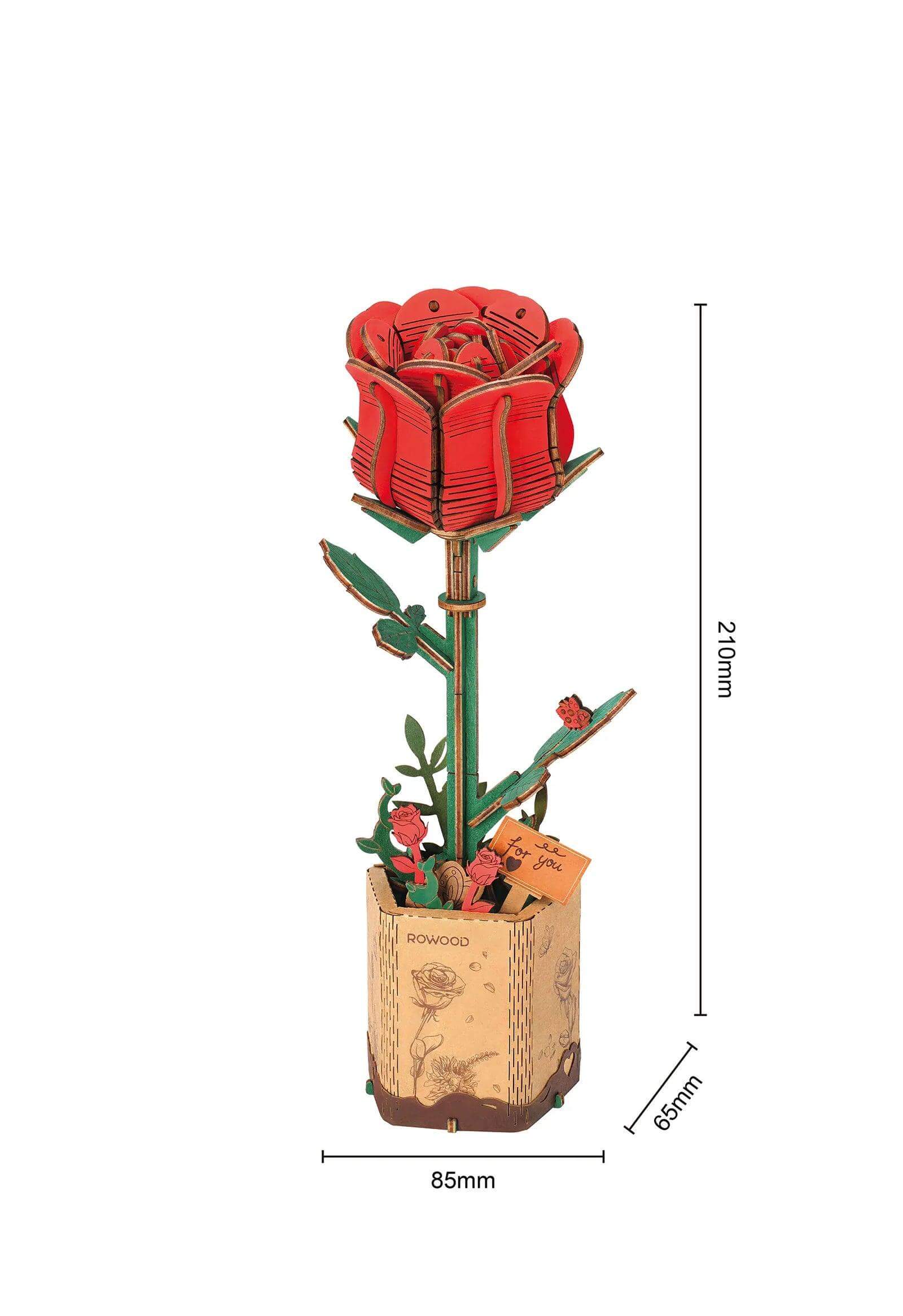 DIY Rose rot (Kopie) Robotime