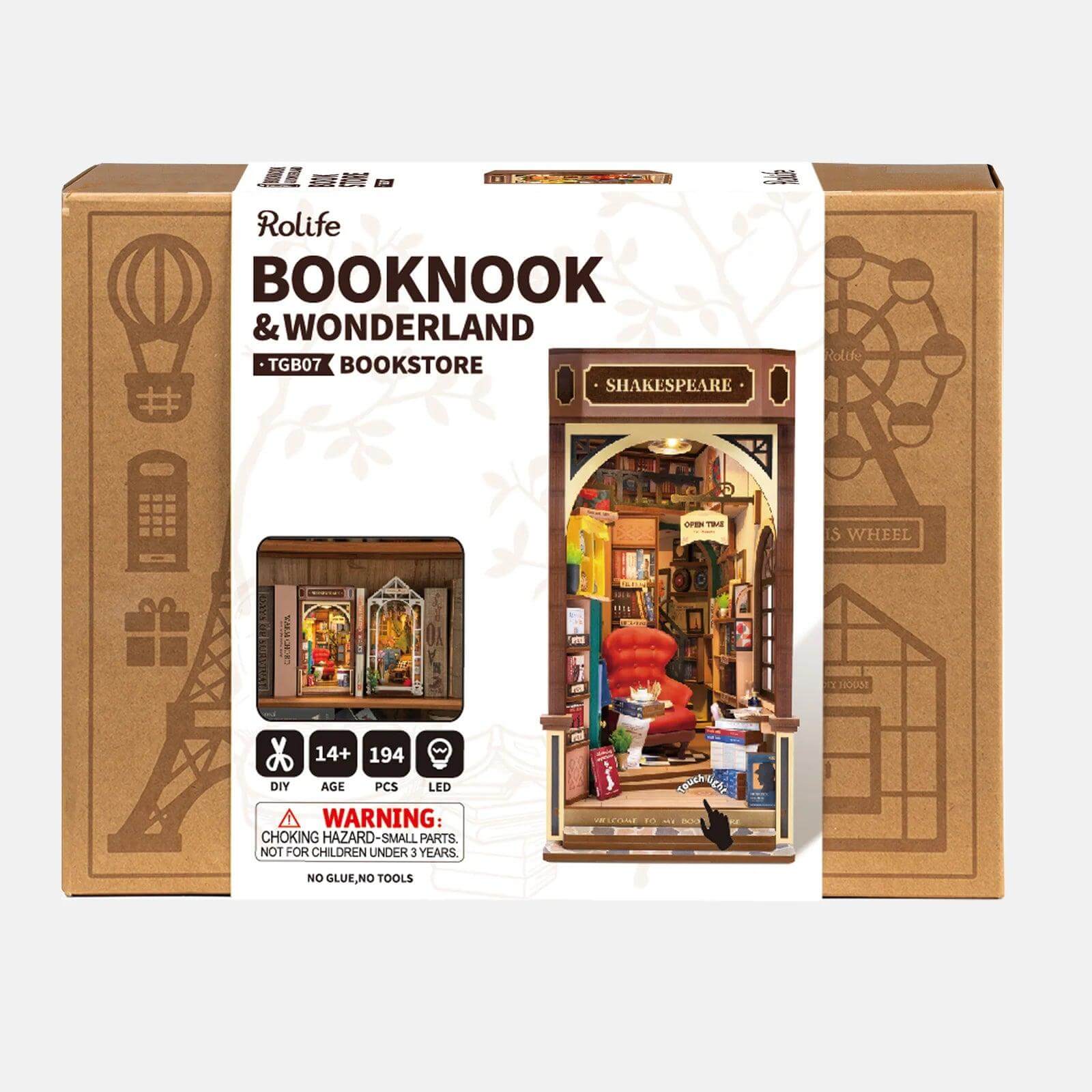 DIY Buchstütze - Book Nook Shakespeare Bookstore Robotime